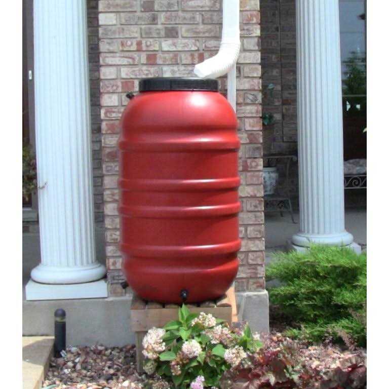 UpCycle Products Terra Cotta Rain Barrel 55 gal. Model #TC-55 - Cheap Fitting