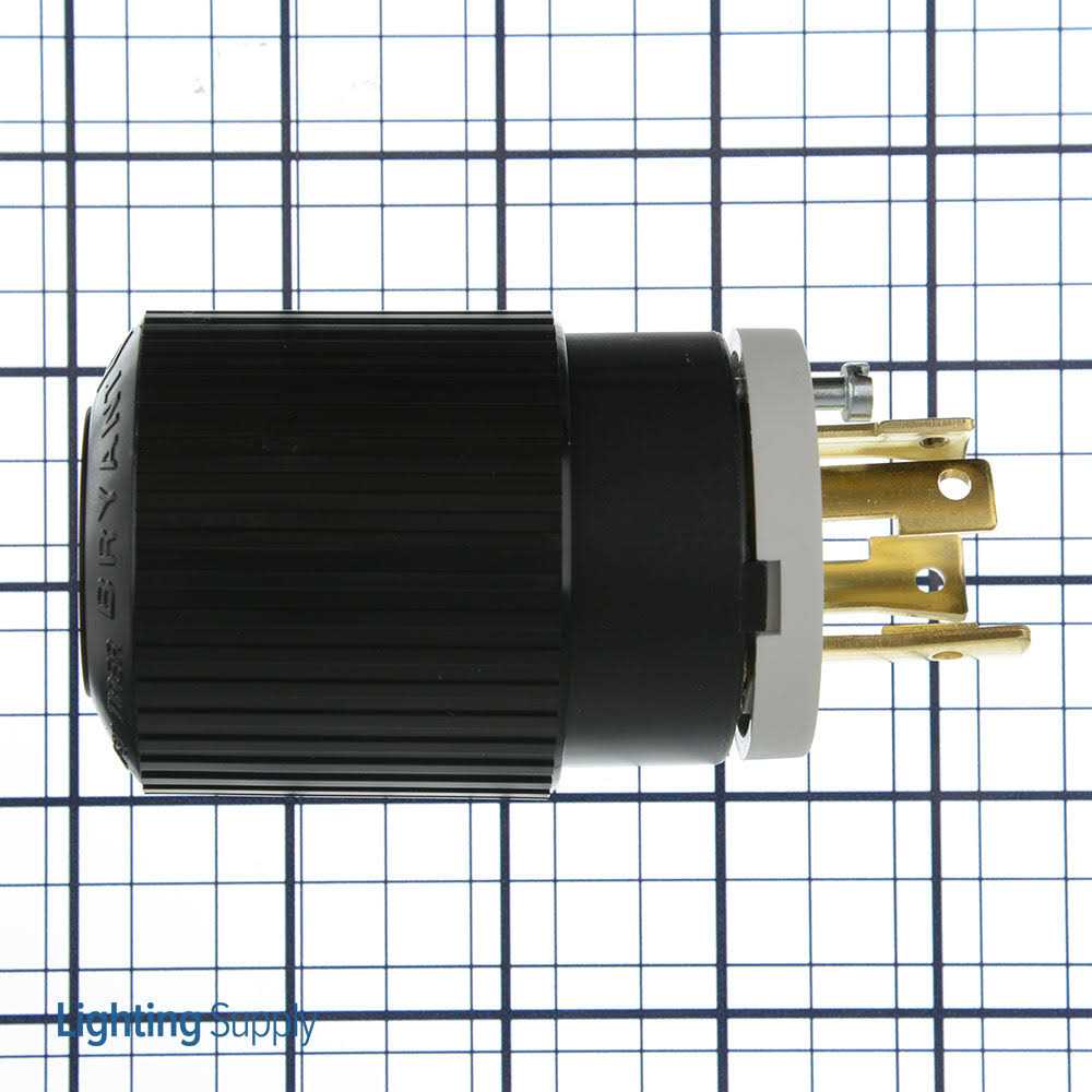 Bryant 71630NP – Locking Plug 30A 3PH 480V L16-30P Black/White - Cheap Fitting