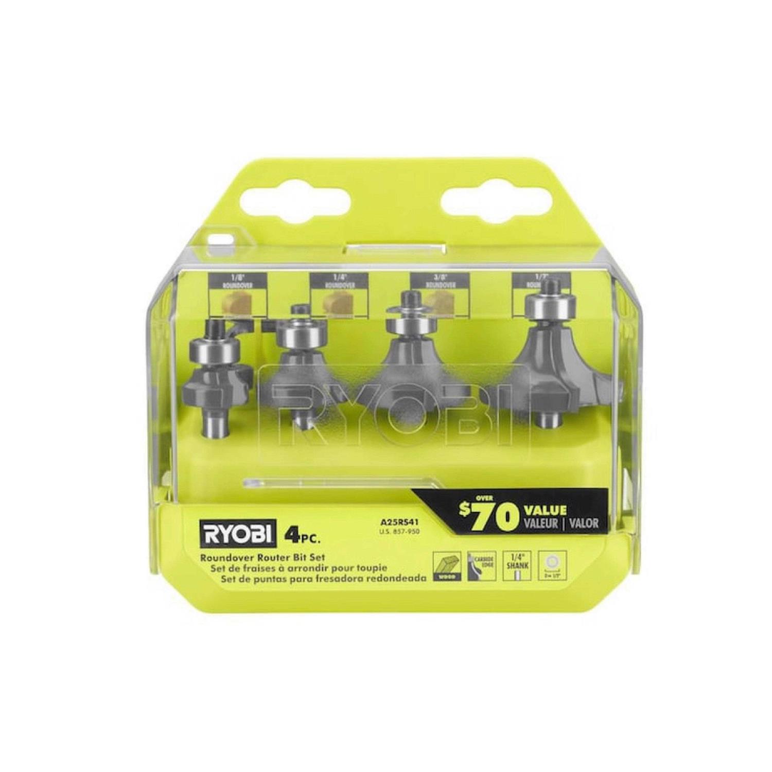 Ryobi Roundover Router Bit Set A25rs41 - Cheap Fitting