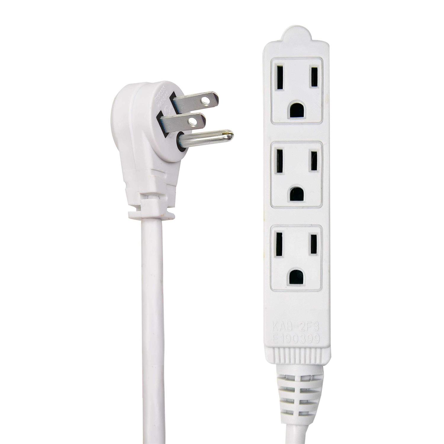 Electes Heavy Duty Extension Cord/Wire Multi 3 Outlet - Cheap Fitting