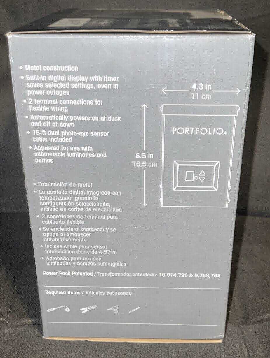 Portfolio 60-Watt 12-Volt Multi-Tap Landscape Lighting Transformer with Digital Timer with Dusk-to-Dawn Sensor - Cheap Fitting