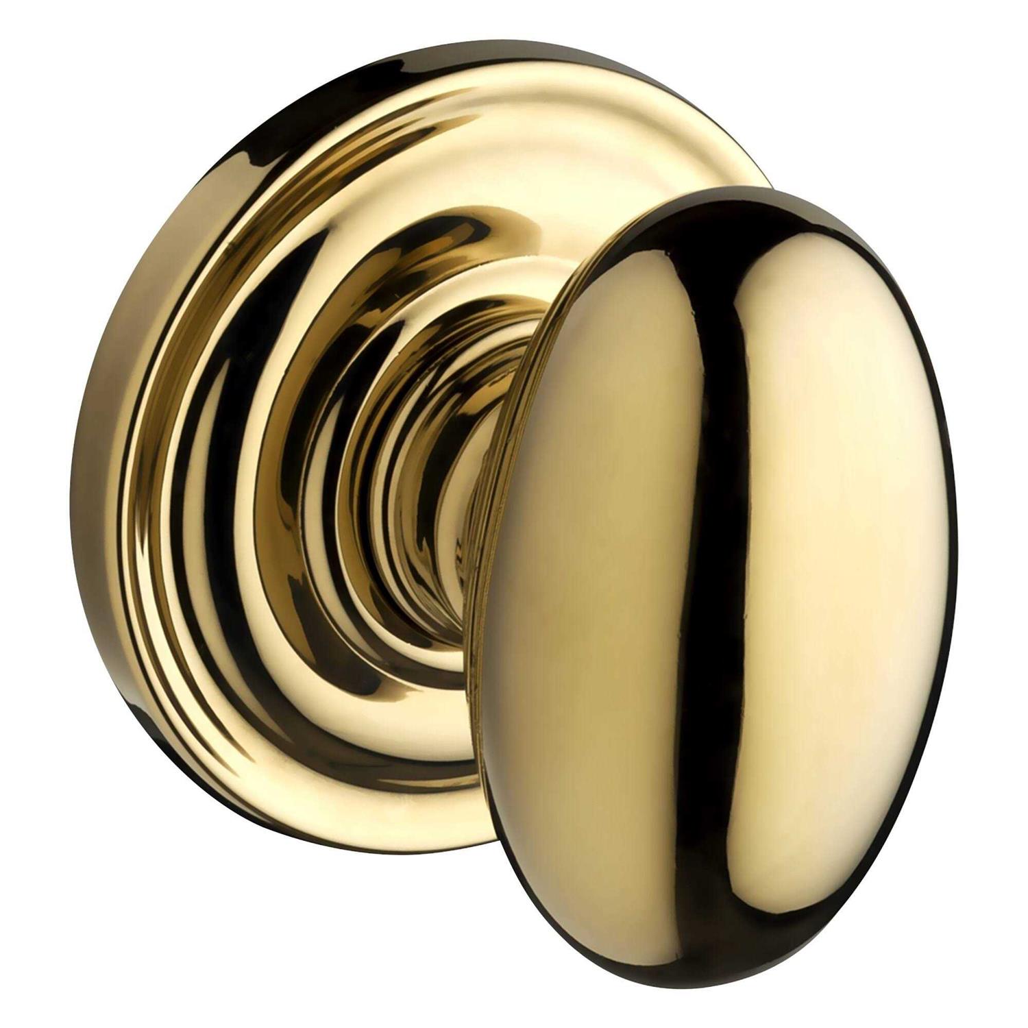 Baldwin Ellipse Privacy Door Knob with Traditional Round Rose PVELLTRR150 - Cheap Fitting