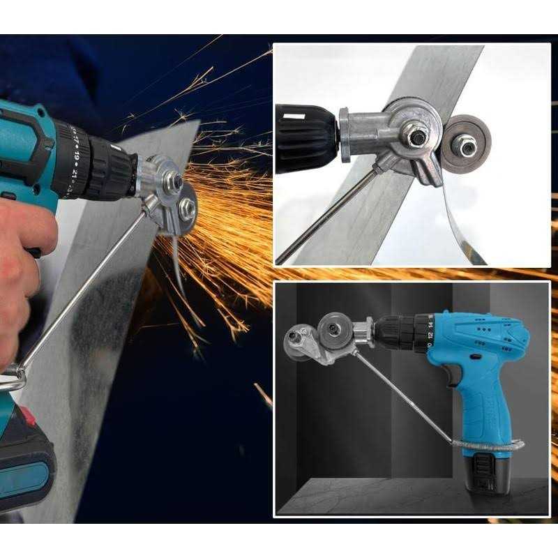 VVP 2023 New Electric Drill Plate Cutter,Metal Nibbler Drill Attachment with Adapter For DIY - Cheap Fitting