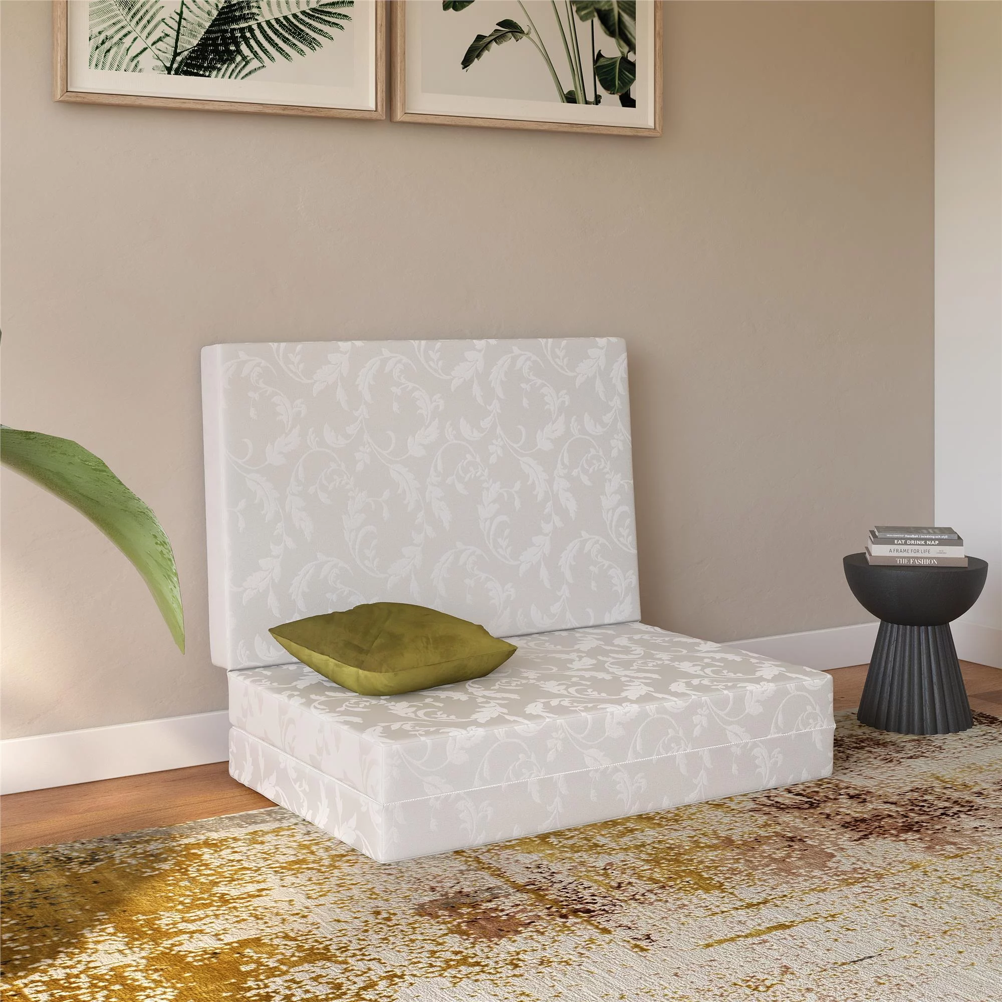 DHP Aries 4-Inch Tri Folding Mattress with Carry Bag and Washable Cover, Twin Size - Cheap Fitting