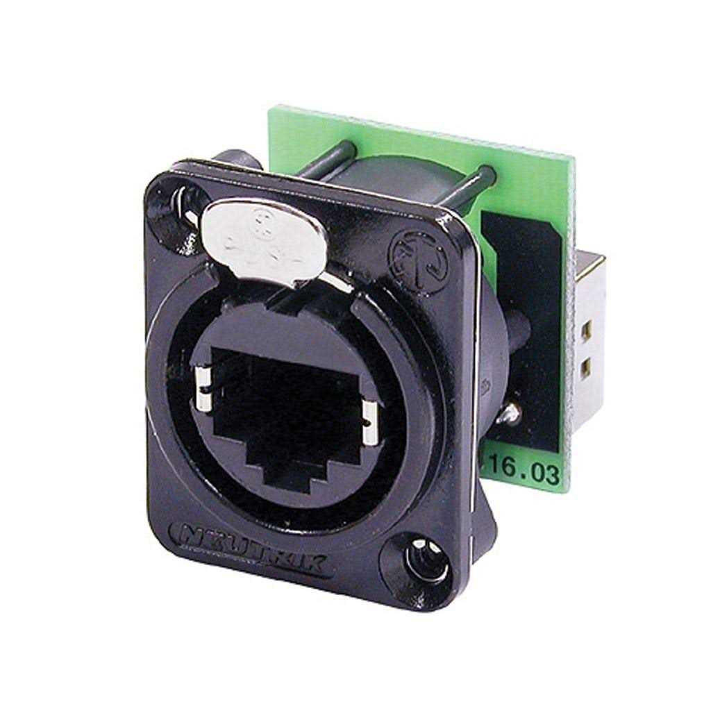 Neutrik NE8FDP-B RJ45 etherCON Feedthrough Receptacle - Cheap Fitting