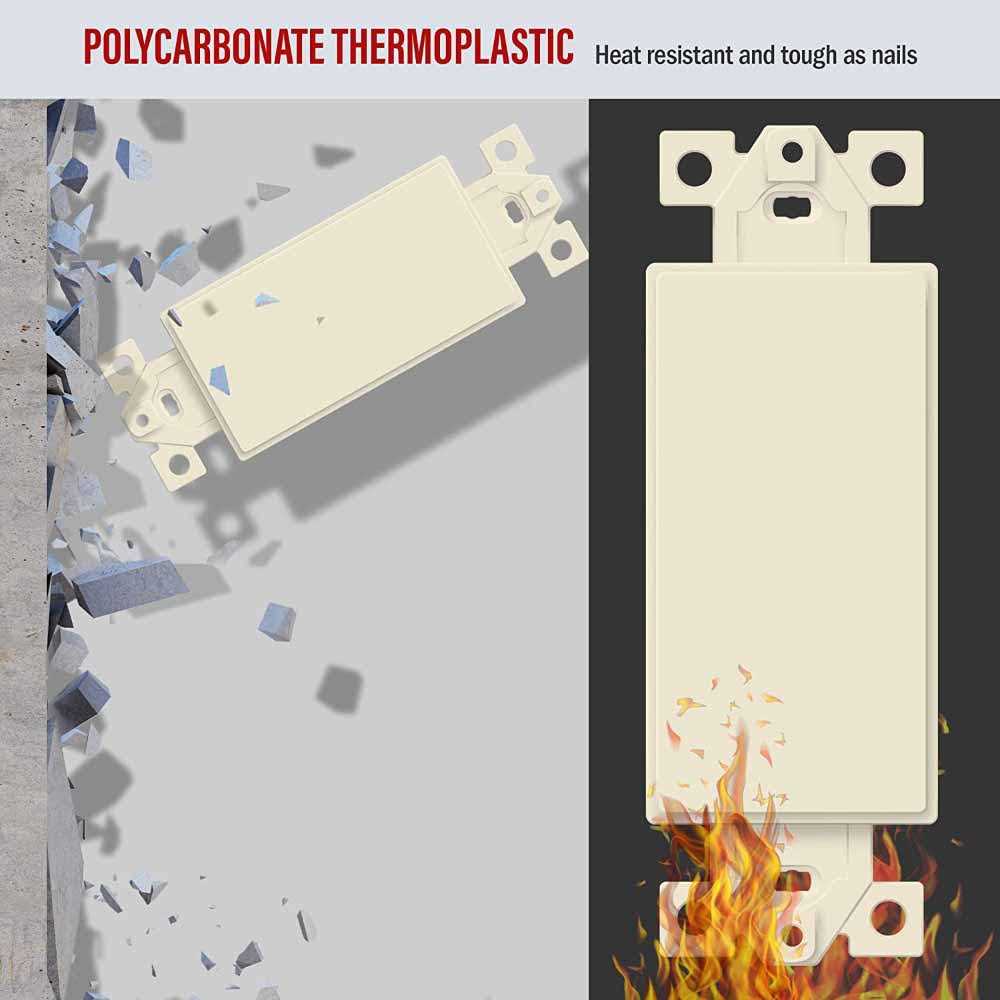 Enerlites Decorator Wall Plate 1 Gang Blank Rocker Outlet Adapter Insert - Cheap Fitting