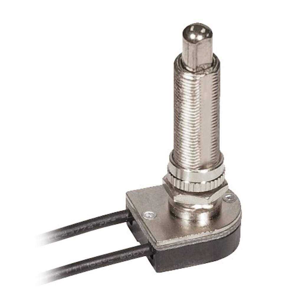 Satco 80-1410 On-Off Metal Push Switch - Cheap Fitting