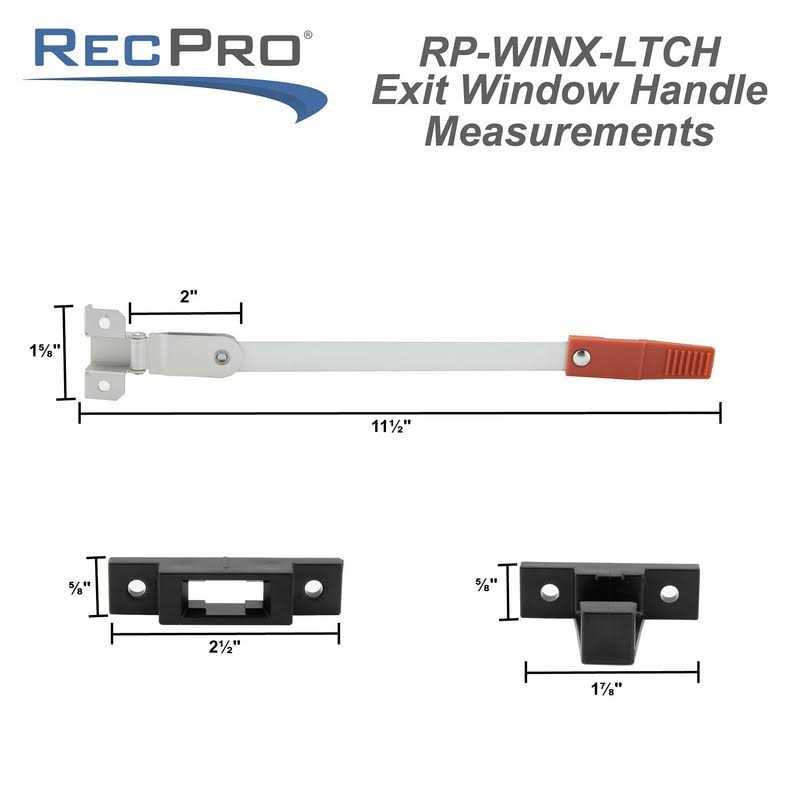 Recpro RV Exit Window Latch Egress Replacement - Cheap Fitting