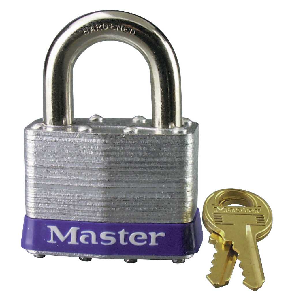 Heavy Duty Steel Padlock – Keyed Alike, 1 Shackle – Master Lock – Qty of 3 – H-5668 - Cheap Fitting