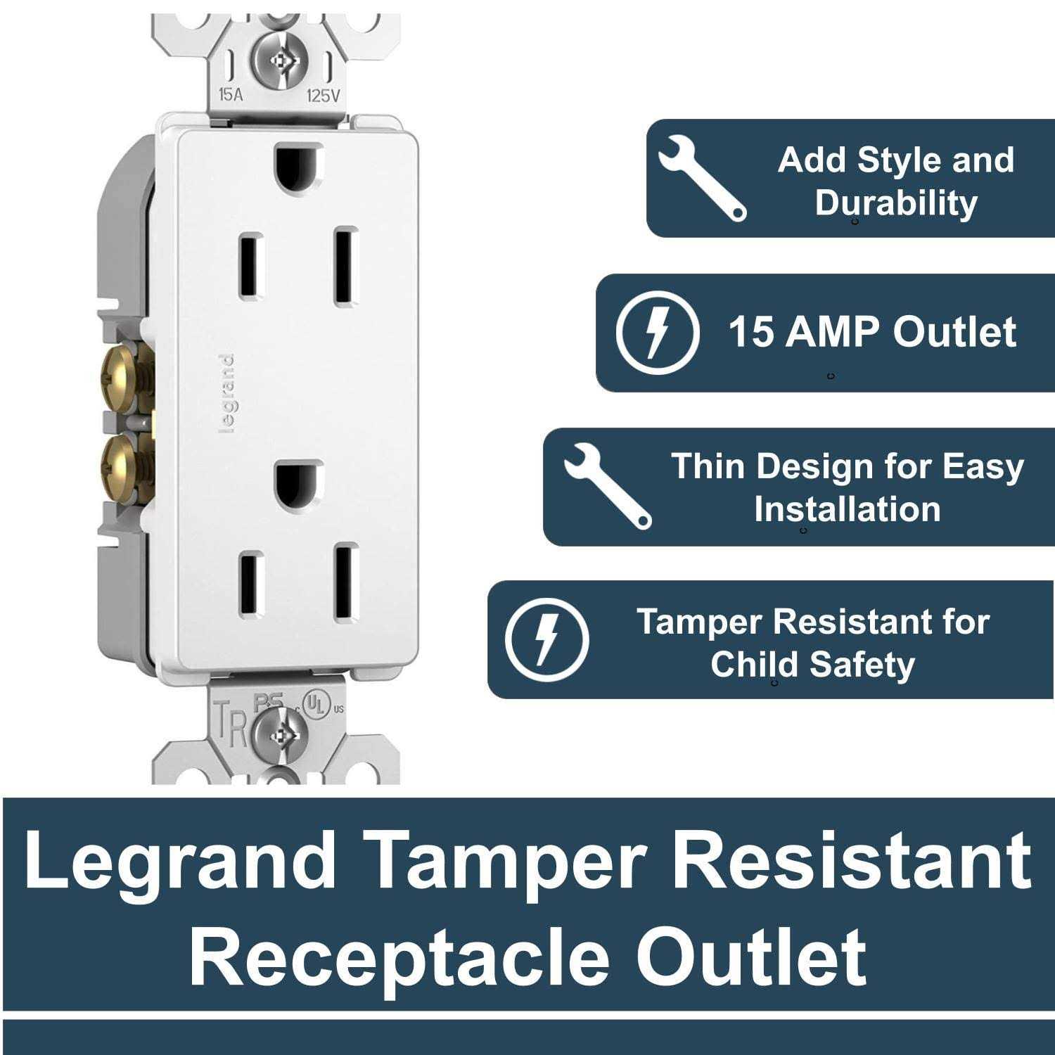 Pass & Seymour Receptacle Tamper-Resistant - Cheap Fitting