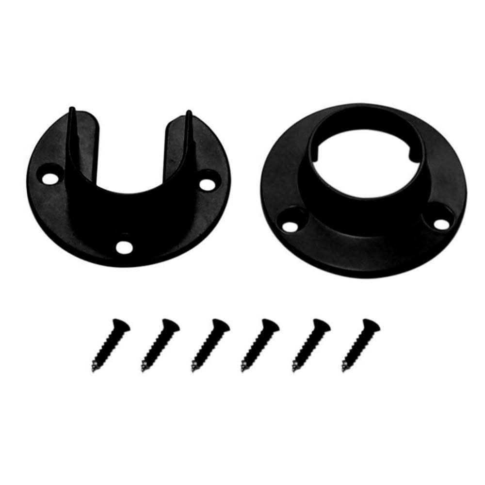 Blue Hawk 1-5/16 Black Closet Rod Flange Set 23723PKSLG - Cheap Fitting