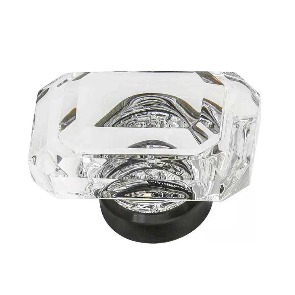 Nostalgic Warehouse Baguette Cut Crystal 1 Cabinet Knob - Cheap Fitting