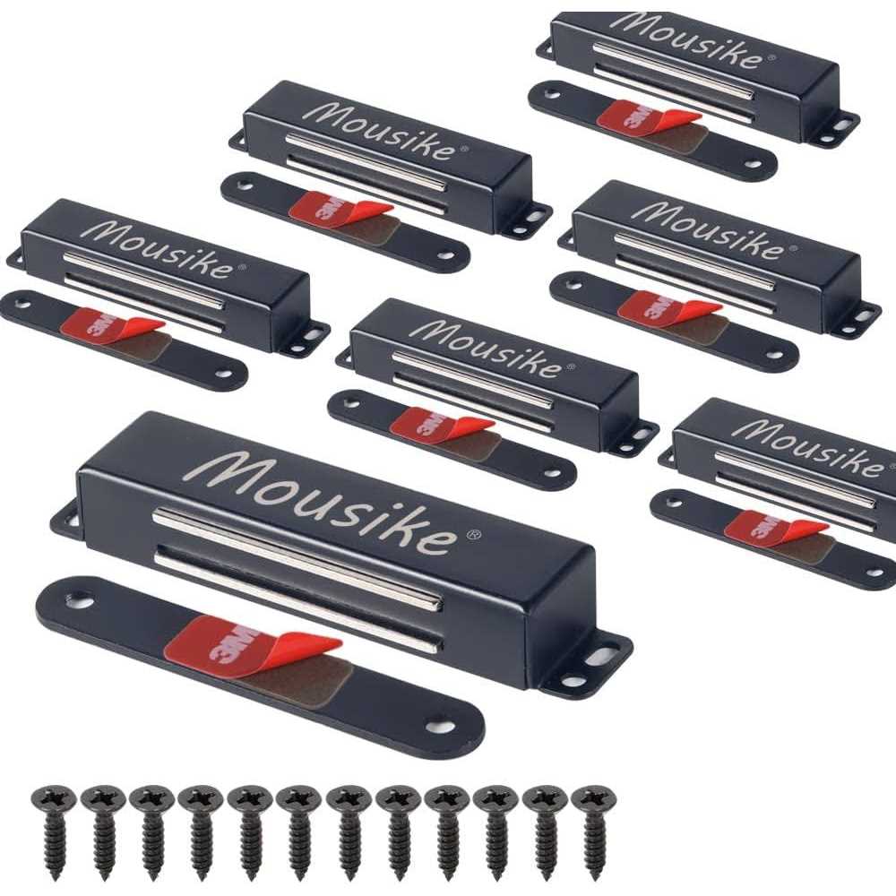 Mousike Magnetic Door Catch Heavy Duty 90lb Door Magnets with Strong Magnetic for Kitchen Cupboard Wardrobe Closet Cabinet Door Drawer Latch - Cheap Fitting
