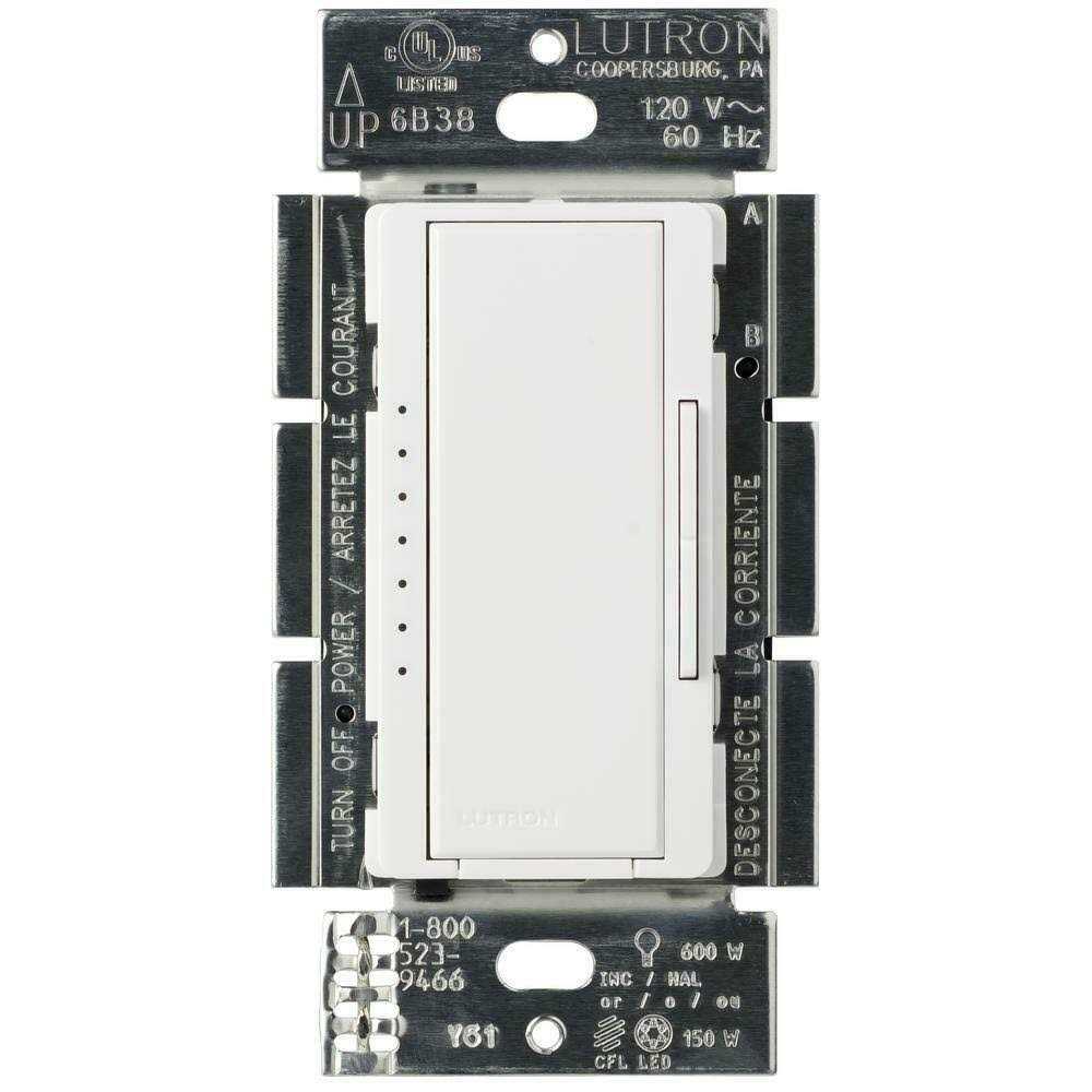 Lutron MACL-153MR-WH Maestro 120-Watt Multi-Location CFL LED Digital Dimmer - Cheap Fitting