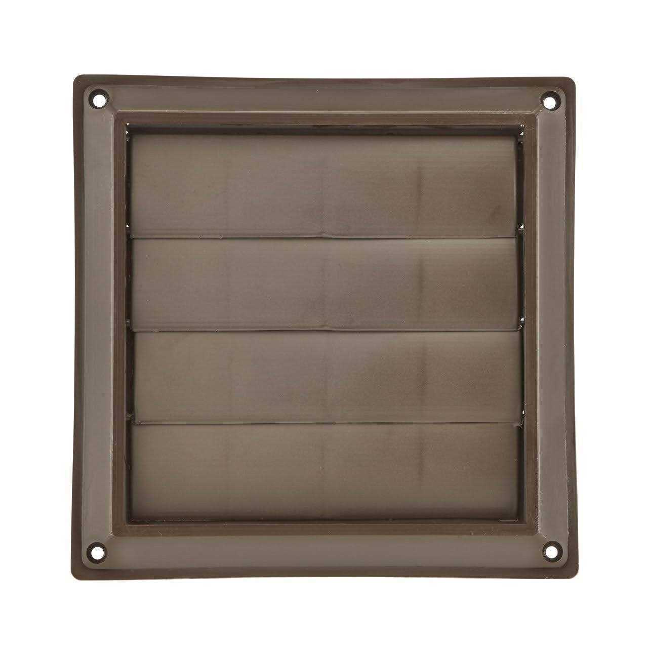 Lambro 361B Louvered Vent Brown Plastic - Cheap Fitting