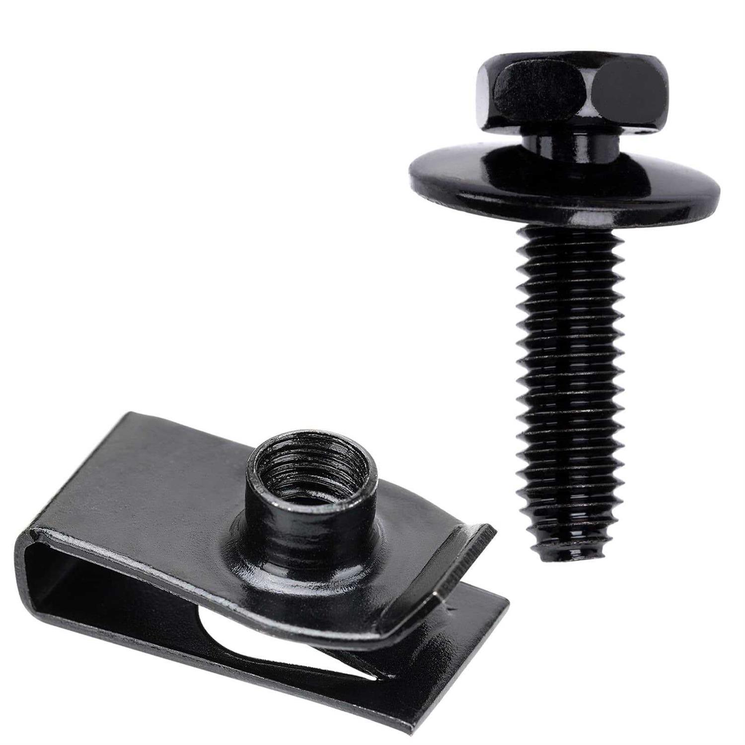 OAUTOO 10Sets M6-1.0 Bolts & U-Nuts - Cheap Fitting