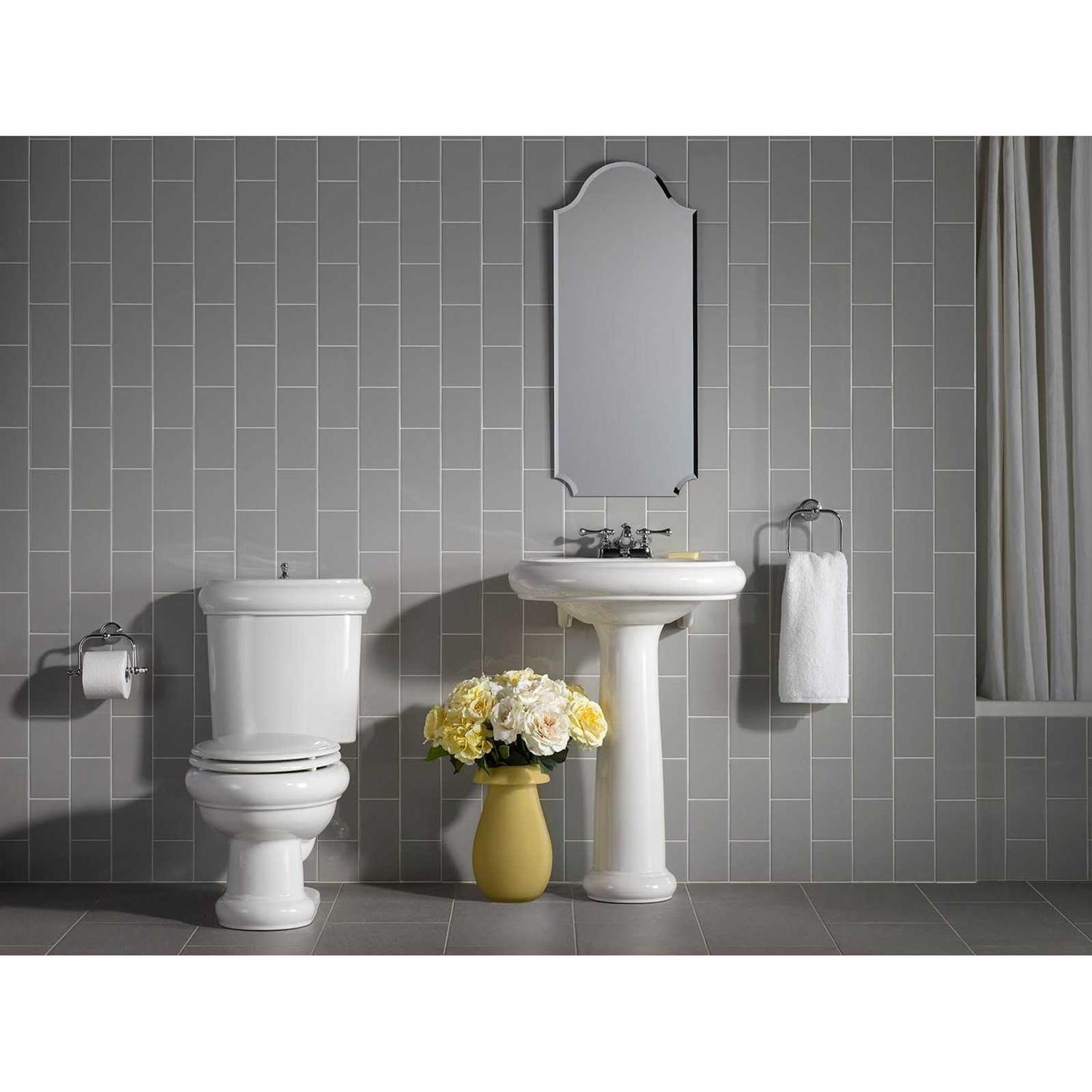 Kohler K-4615-CP Revival Elongated Toilet Seat with Polished Chrome hinges - Cheap Fitting