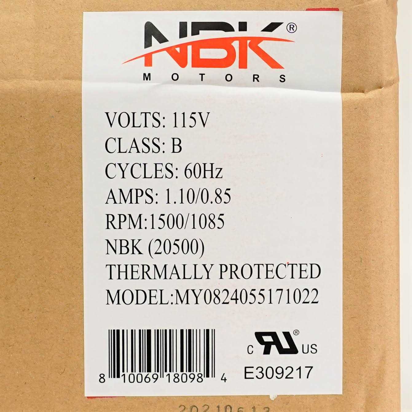 NBK Motors Blower Motor Replacement for Dayton 1TDT6 Fasco 7063-5243 492/293 CFM 115 Volts - Cheap Fitting