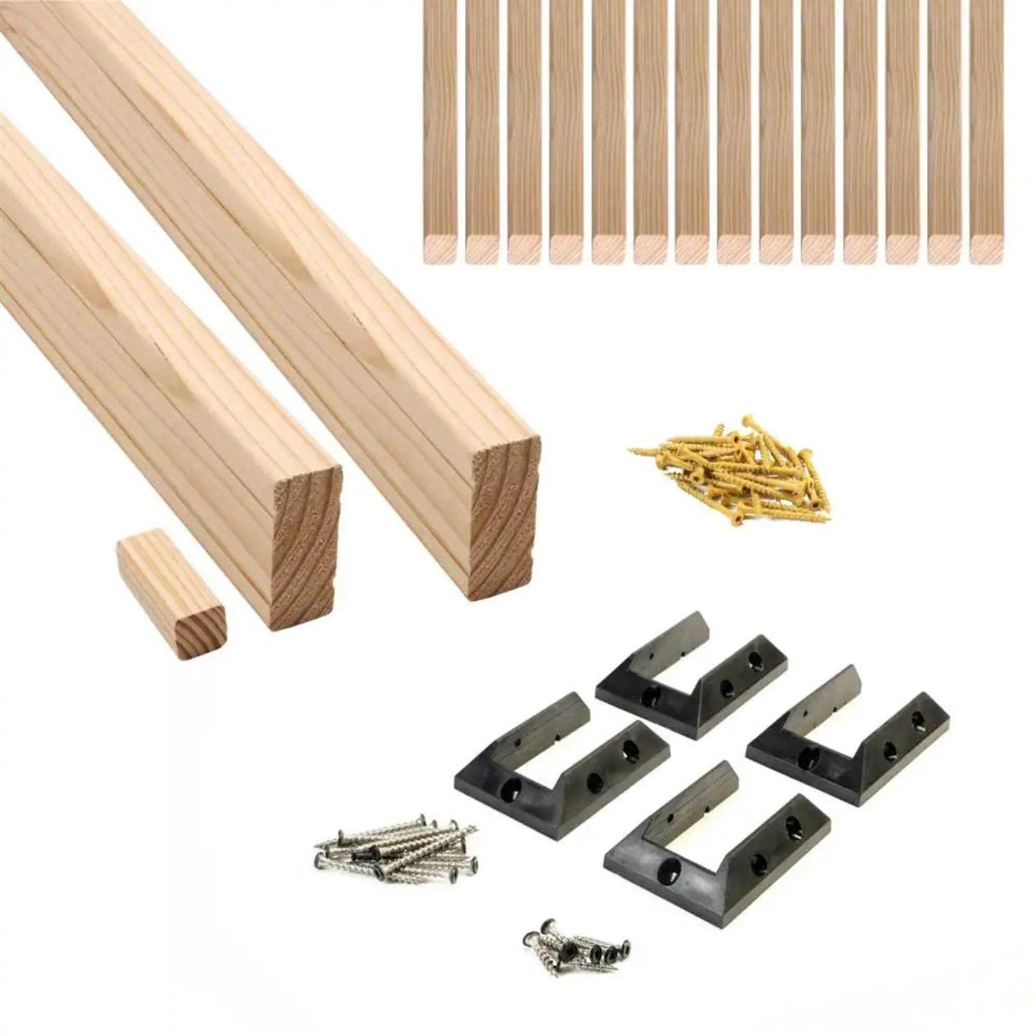 ProWood 6 ft. Wood Railing Kit with Beveled Wood Balusters - Cheap Fitting