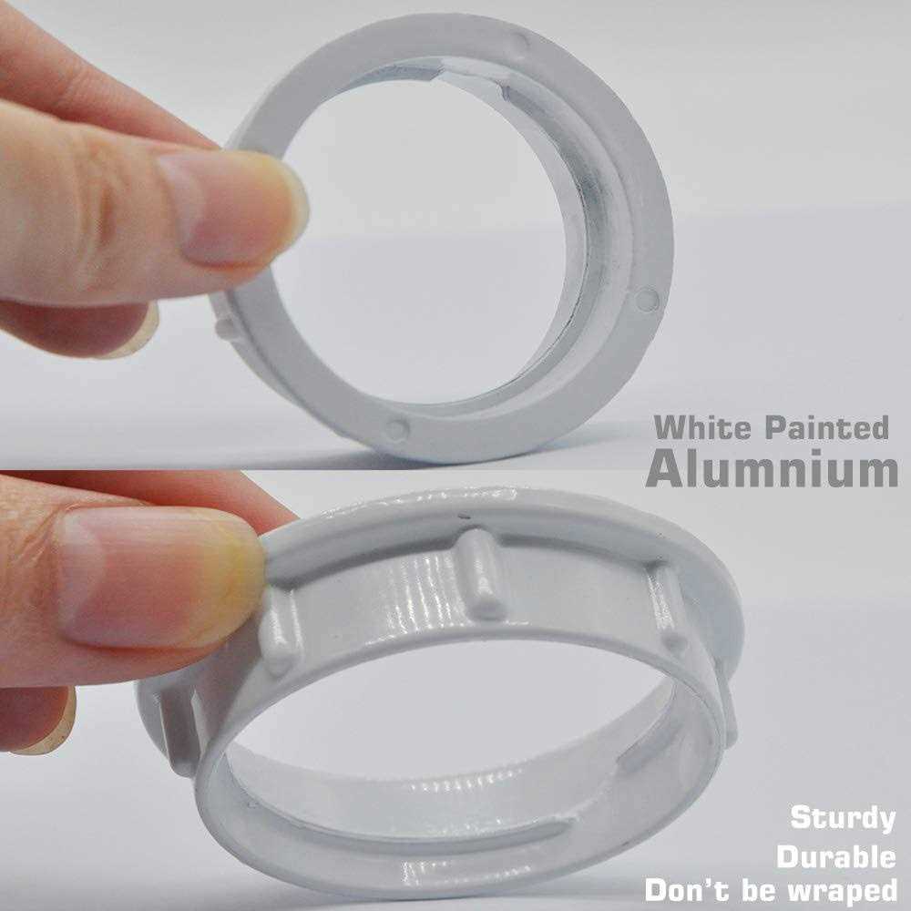 Light Socket Shade Rings,Aluminum Threaded Socket Ring for Medium Base E26 Sockets,Retaining Rings for Glass Lamp Shades/Light Fixtures - Cheap Fitting