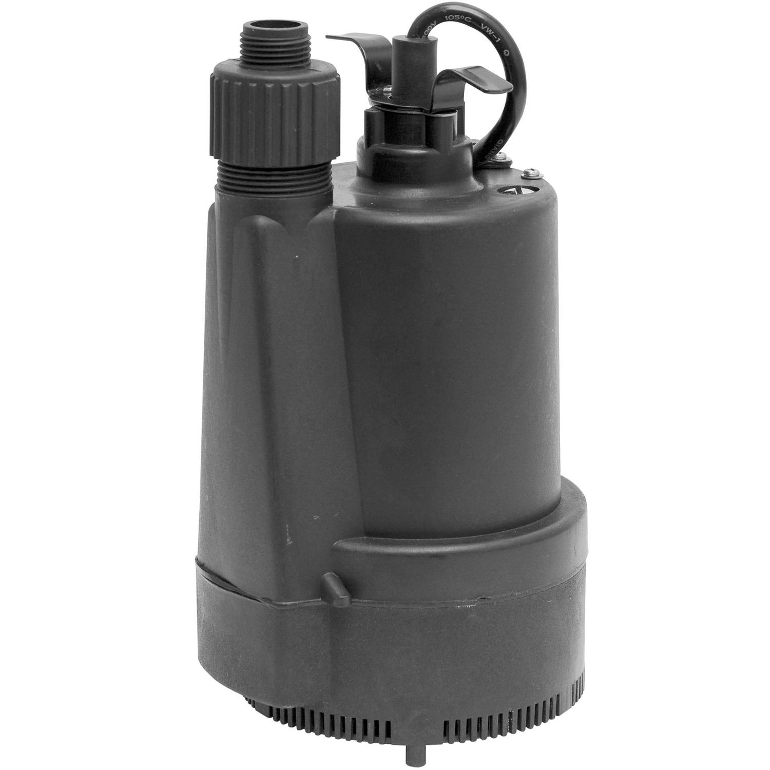 Superior Pump 91330 1/3 HP Thermoplastic Submersible Utility Pump - Cheap Fitting