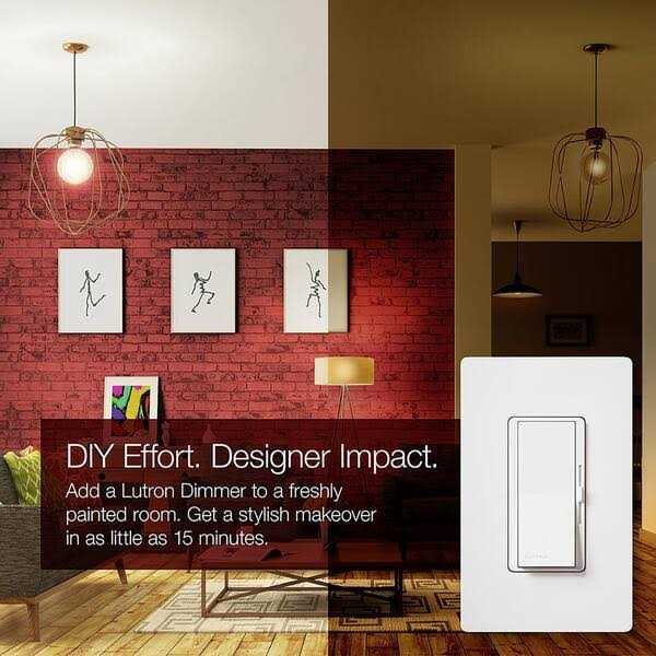 Lutron DVCL-253P-WH Diva Single Pole/3-Way CFL/Incandescent/LED Dimmer - Cheap Fitting