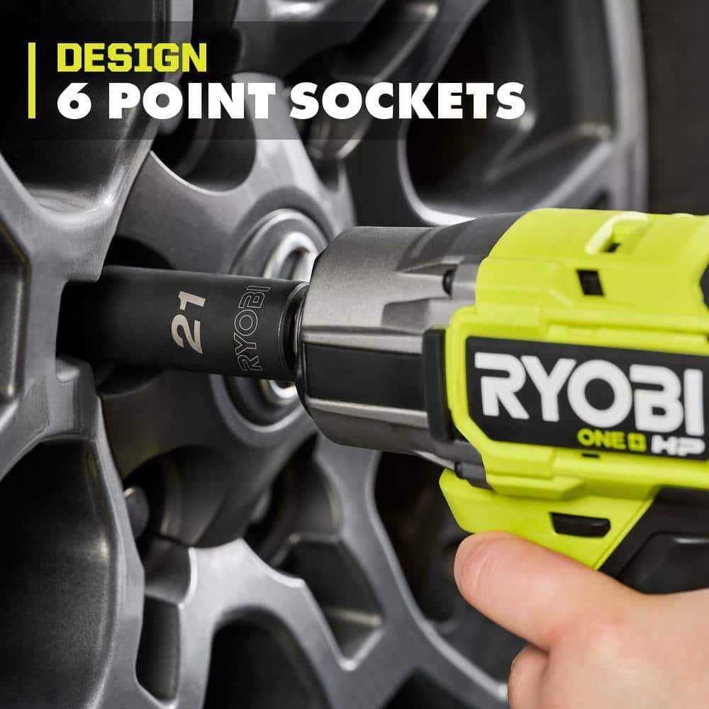 RYOBI 1/2 in Metric Deep Impact Socket Set - Cheap Fitting