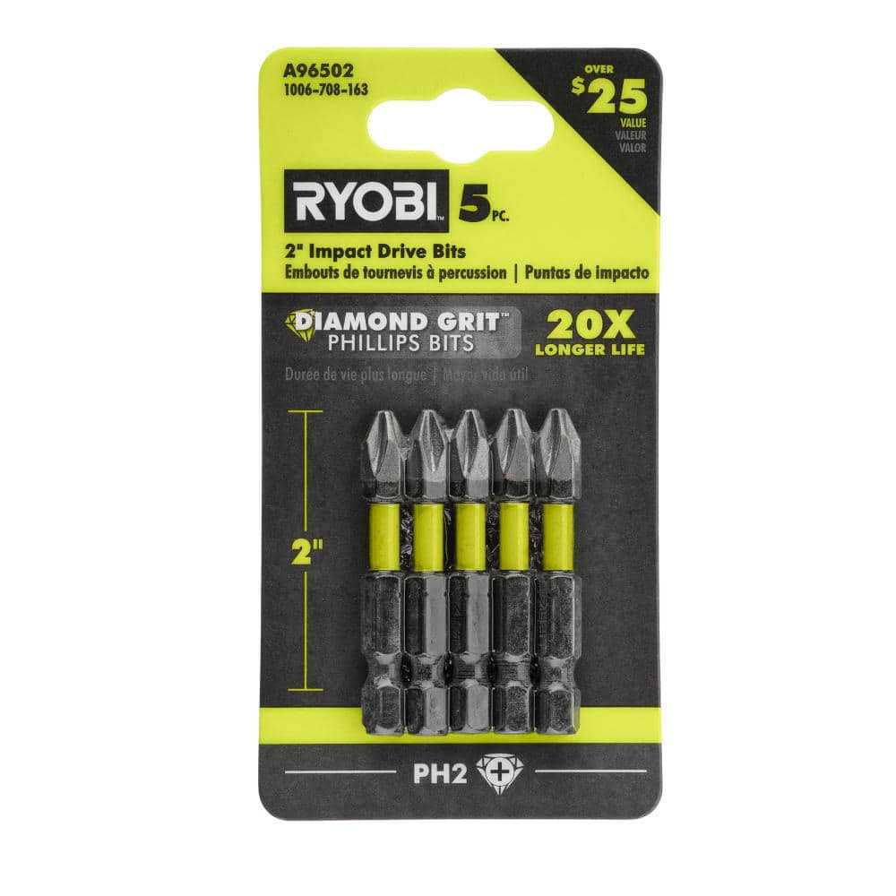 RYOBI 2 in. Diamond Grit Impact Drive Bits - Cheap Fitting
