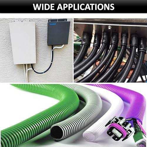 Kable Kontrol Split Wire Loom Tubing 1/4” Inch 10 Ft Long - Cheap Fitting
