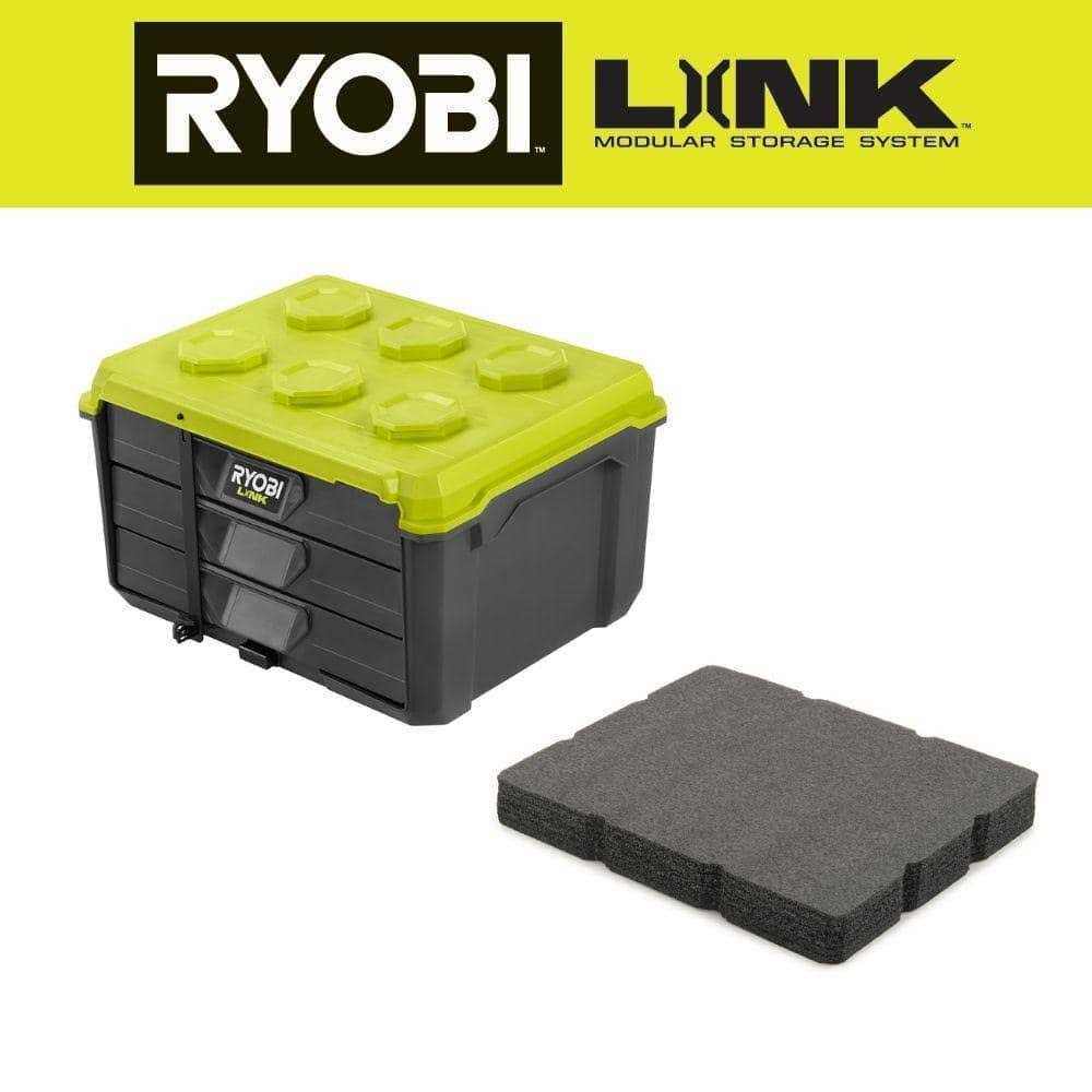 RYOBI LINK 3-Drawer Tool Box with Foam Insert - Cheap Fitting