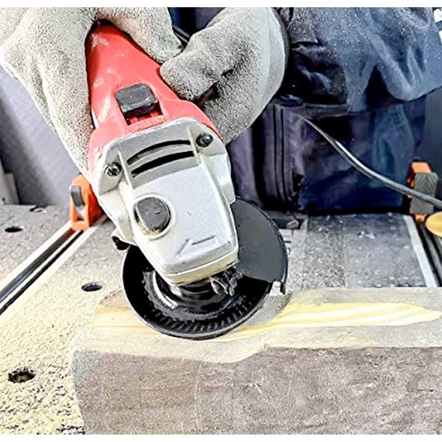 Wood Carving Disc Grinder Wheel Disc 4 Inch Wood Shaping Wheel Wood Grinding Shaping Disc for Angle Grinders with 5/8” Arbor - Cheap Fitting