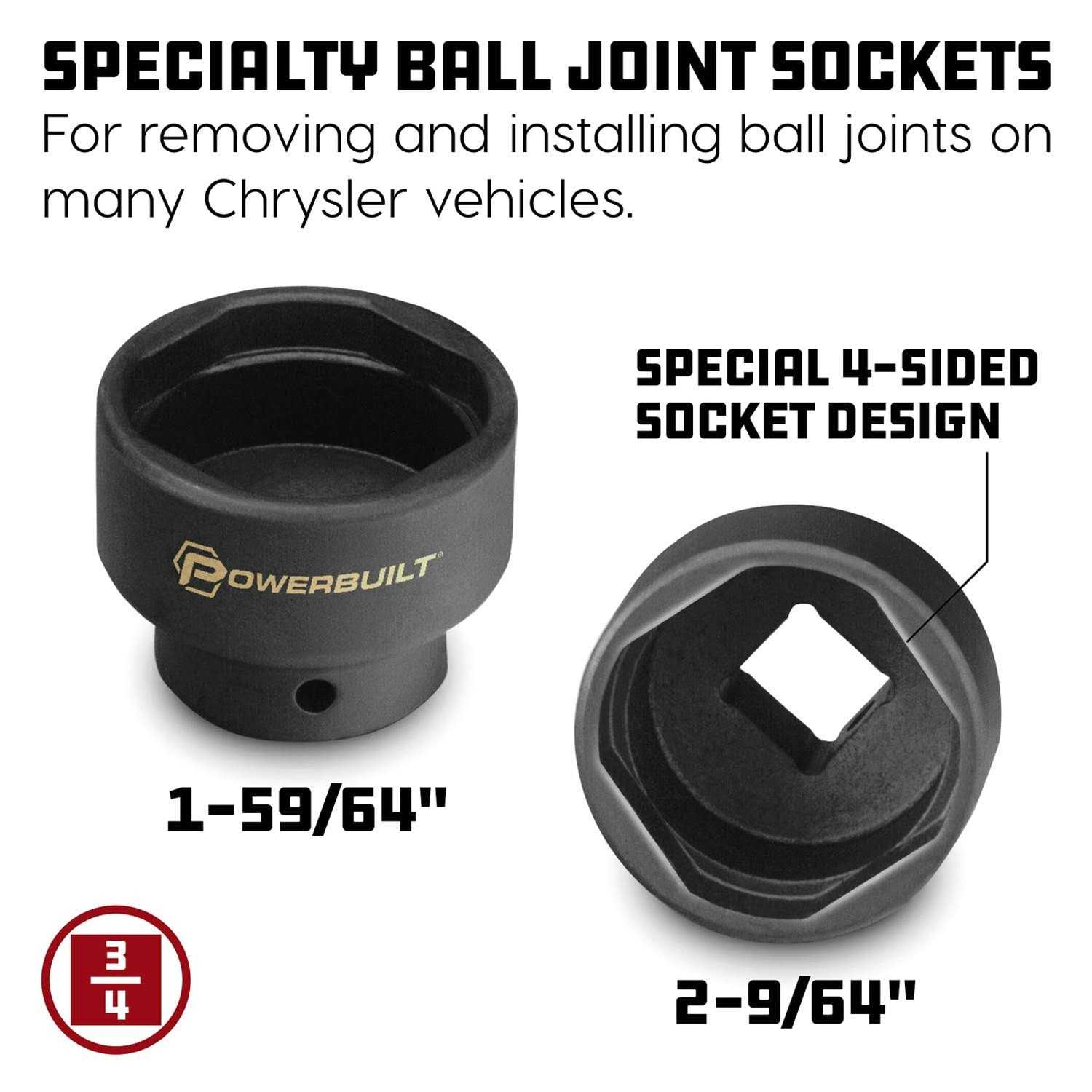 Powerbuilt Specialty Ball Joint Kit 648749 - Cheap Fitting