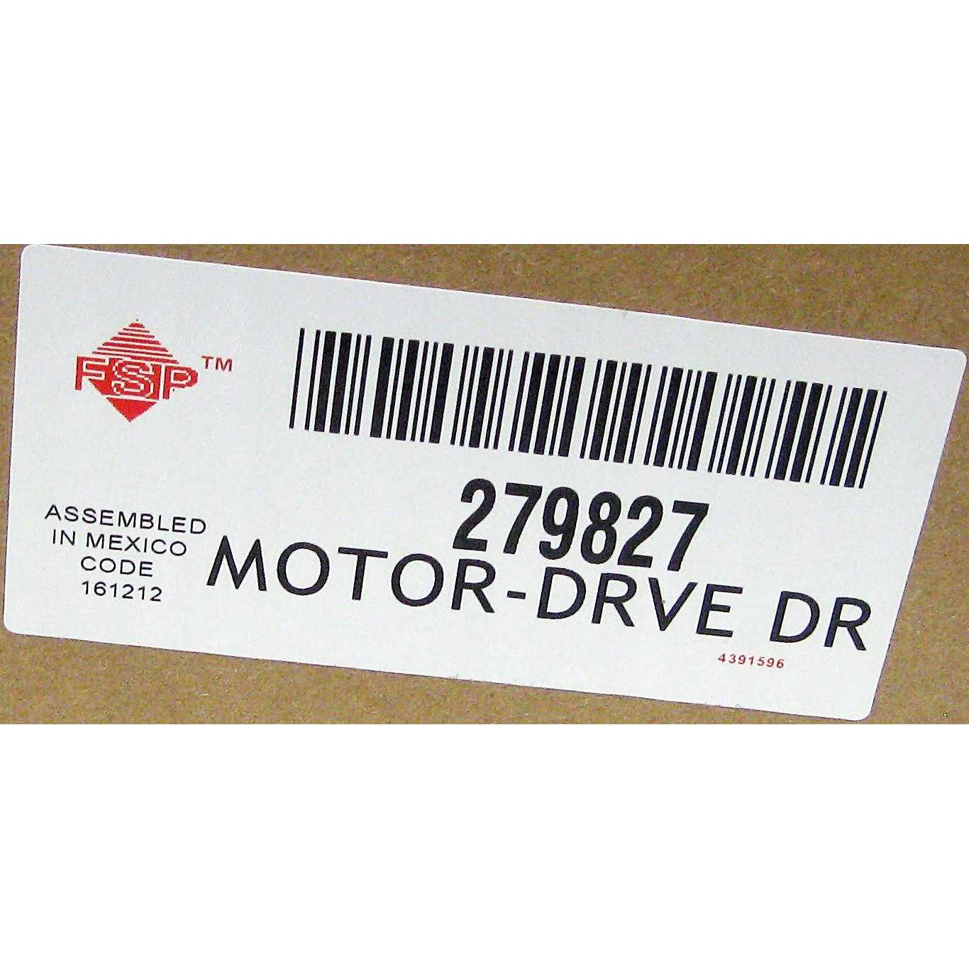 Whirlpool 279827 Dryer Drive Motor - Cheap Fitting