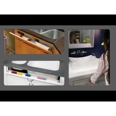 Rev-A-Shelf 19 Inch Stainless Steel Tip-Out Tray - Cheap Fitting