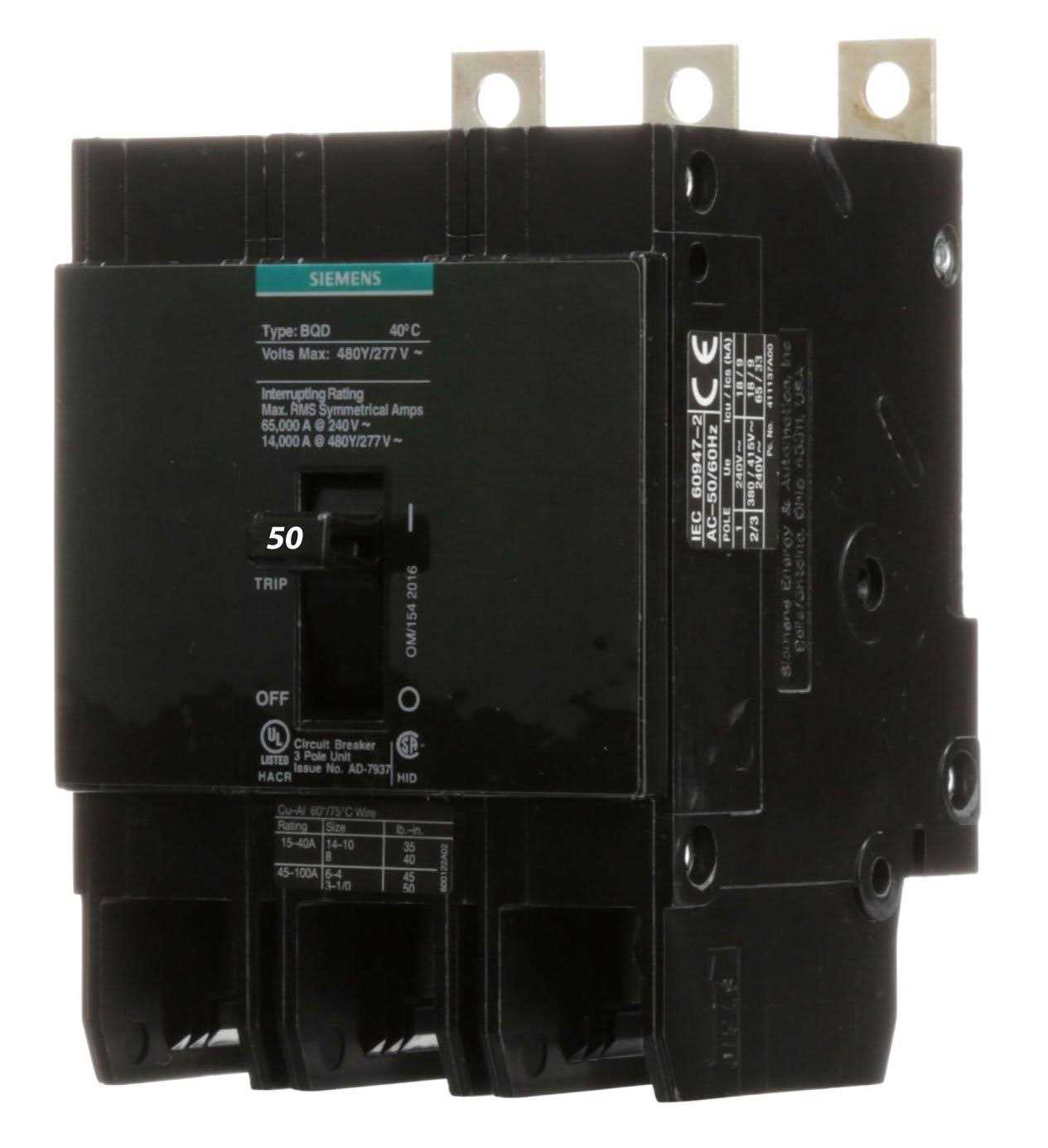 Siemens BQD350 Circuit Breaker - Cheap Fitting