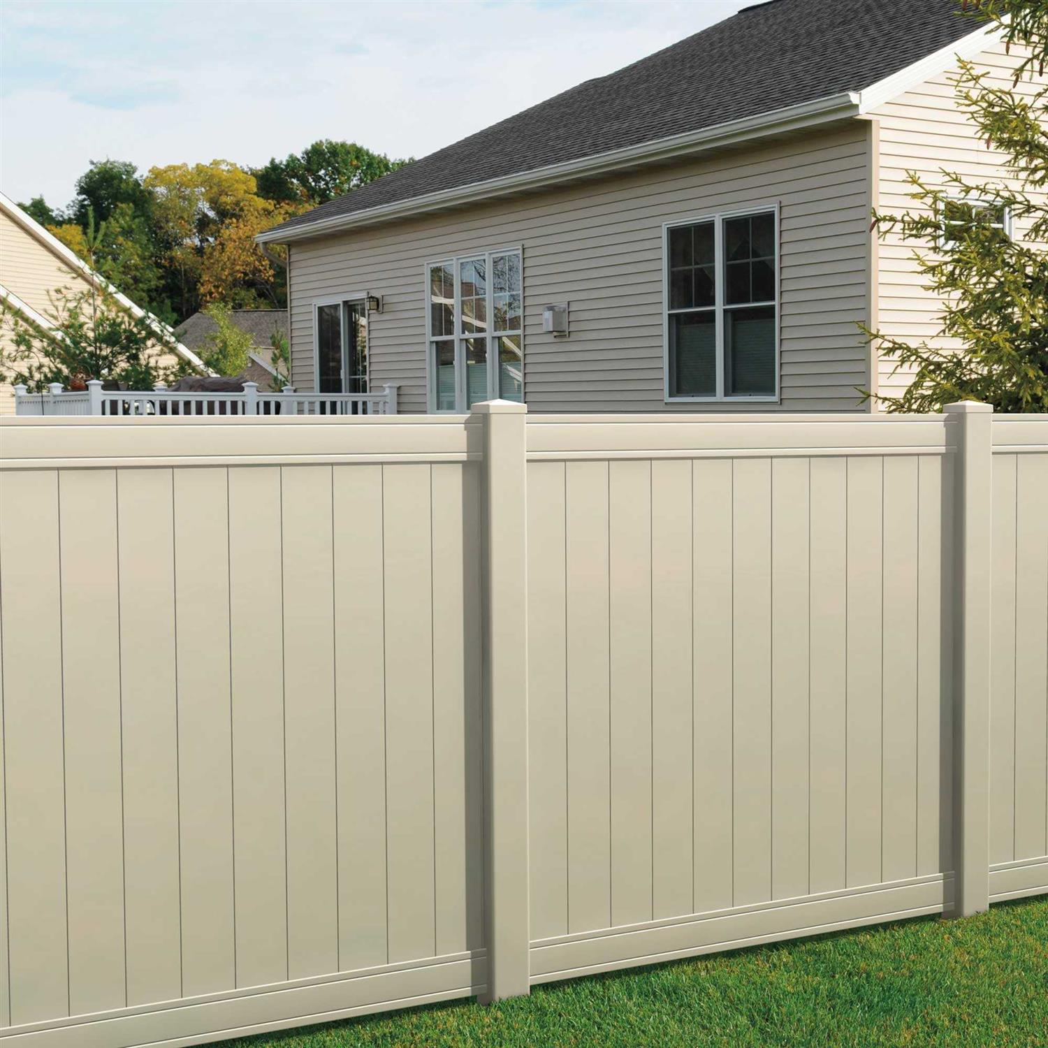 Outdoor Essentials 5 in. x 5 in. White Vinyl Pyramid Fence Post Cap - Cheap Fitting