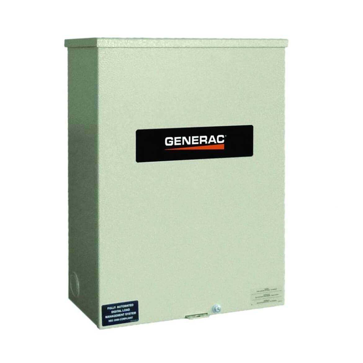 Generac 100 Amp 120/240 Single-Phase NEMA 3R Smart Transfer Switch RXSC100A3 - Cheap Fitting