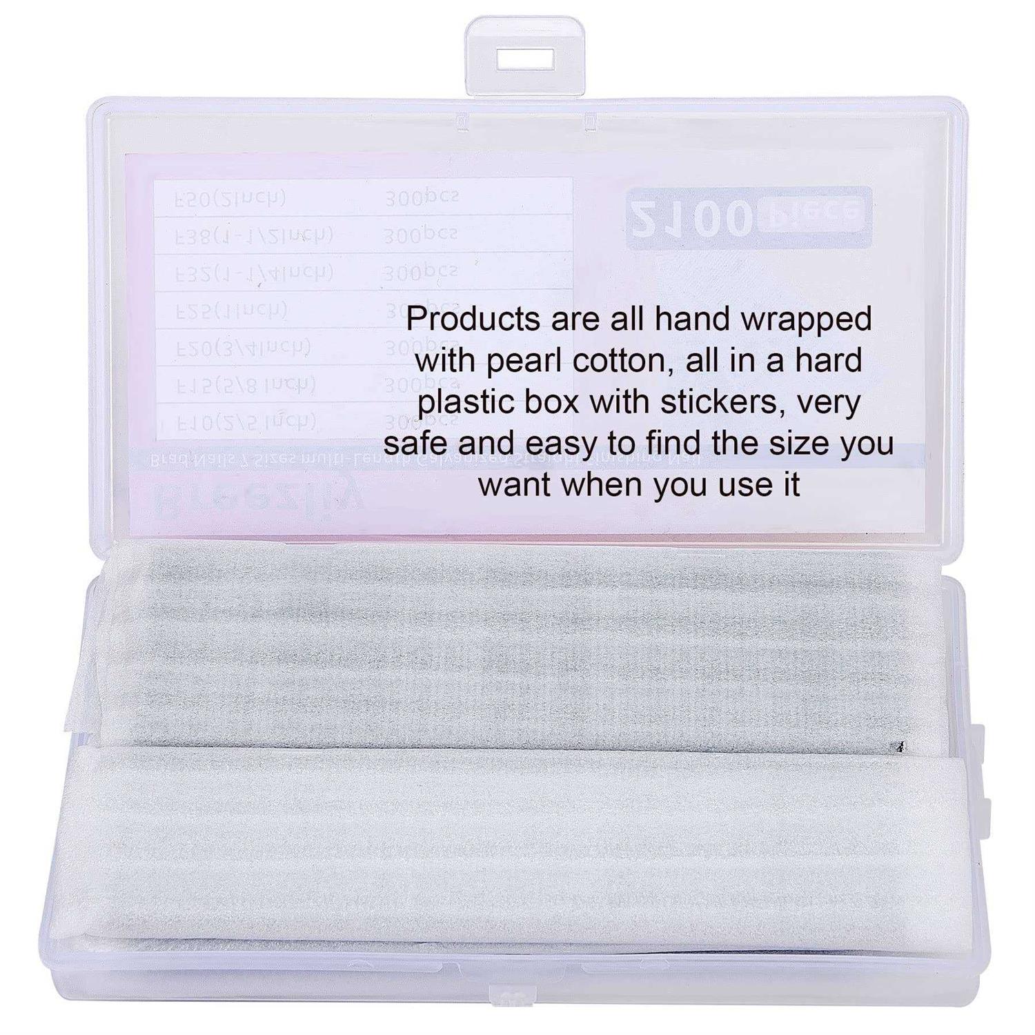 breezliy 2100 pcs brad nails 7 sizes multi-length galvanized straight finishing nail,each specification has an independent sp - Cheap Fitting