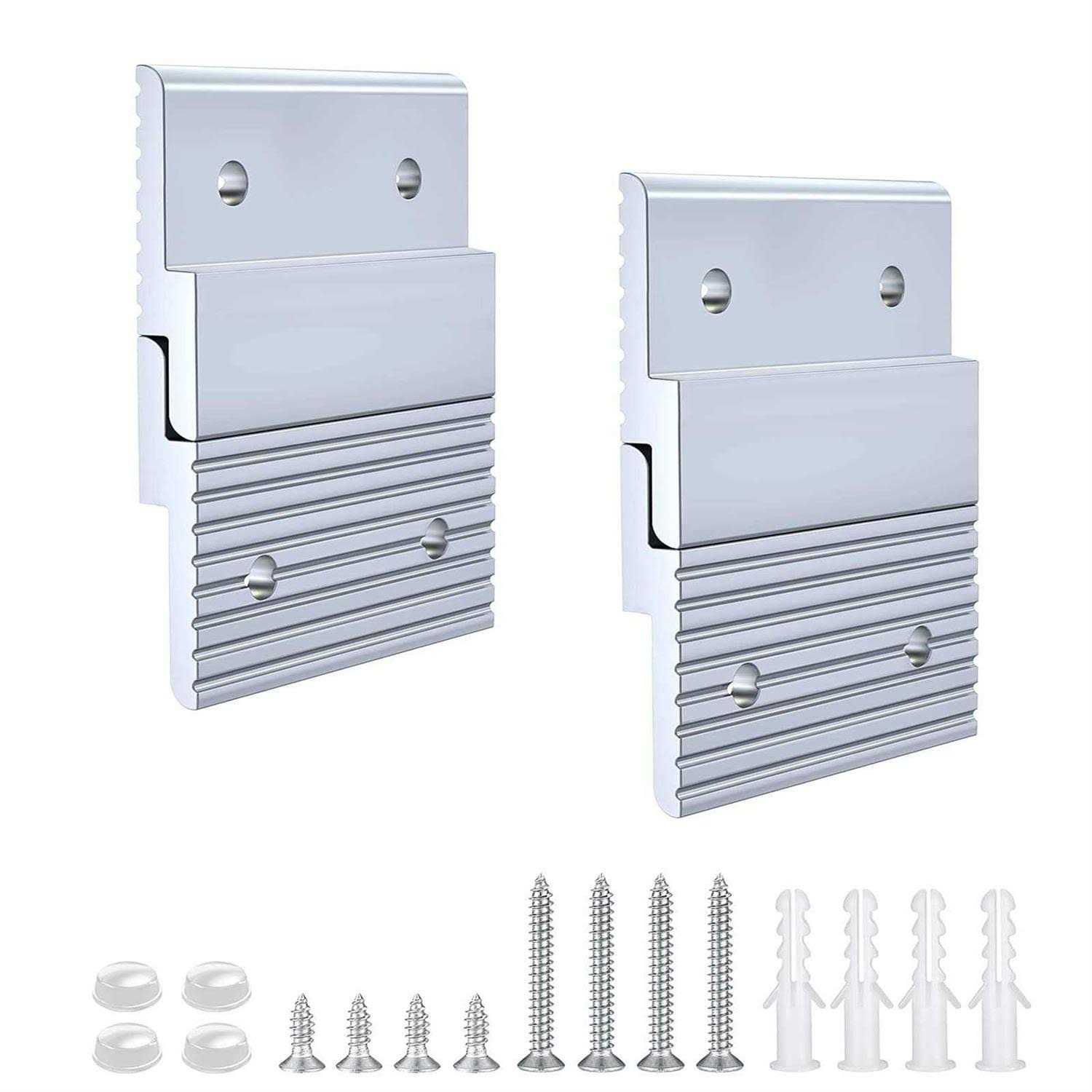 Apragaz 2” French Cleat Picture Hanger Heavy Duty Aluminum Z Clips with Screws - Cheap Fitting