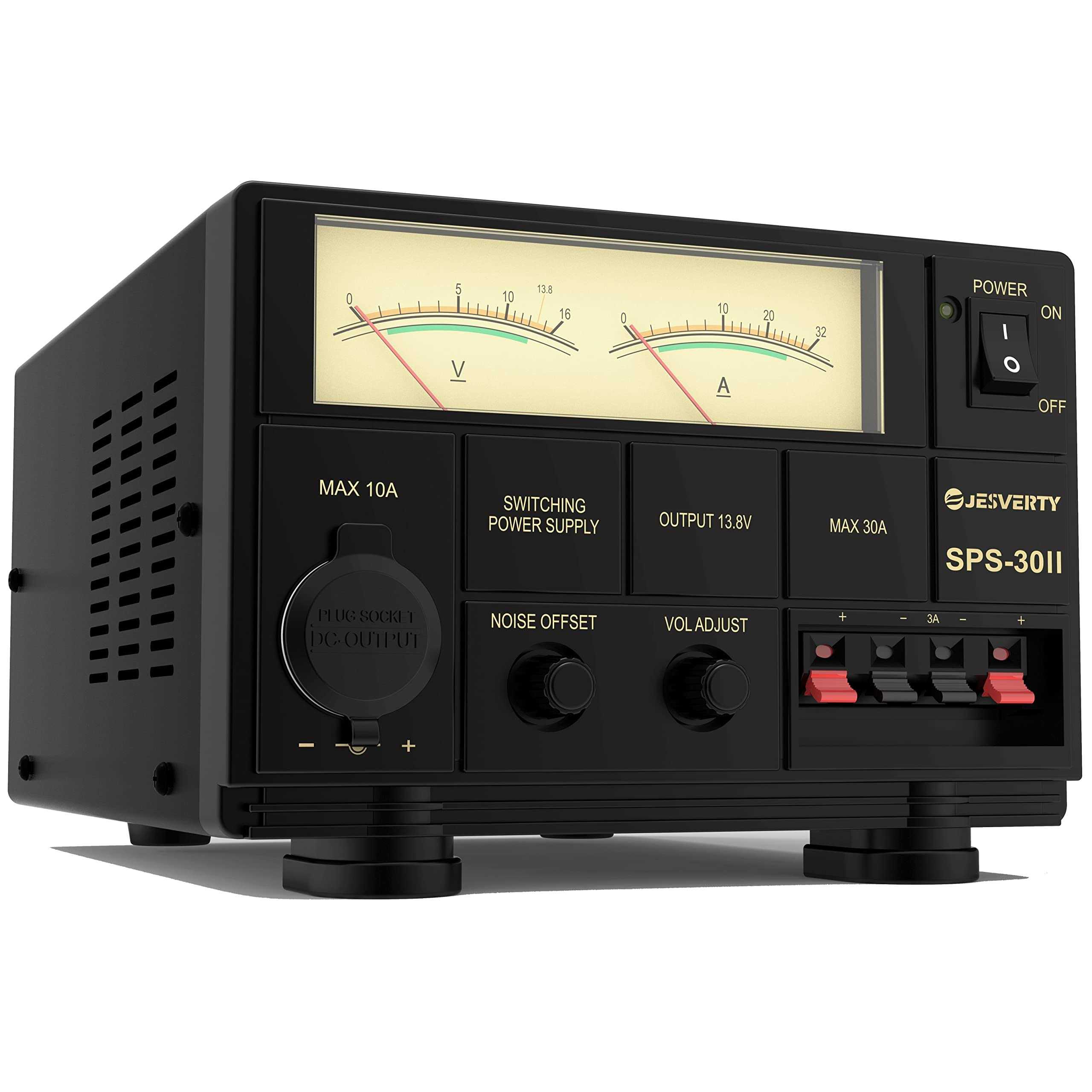 Jesverty Universal Compact Bench Power Supply 30 Amp Regulated Home Lab Benchtop Ac-to-dc Converter 13.8 Volt/9-15volt - Cheap Fitting