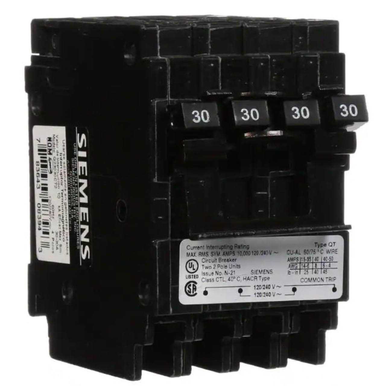 Siemens Q23030CT2 Circuit Breaker - Cheap Fitting