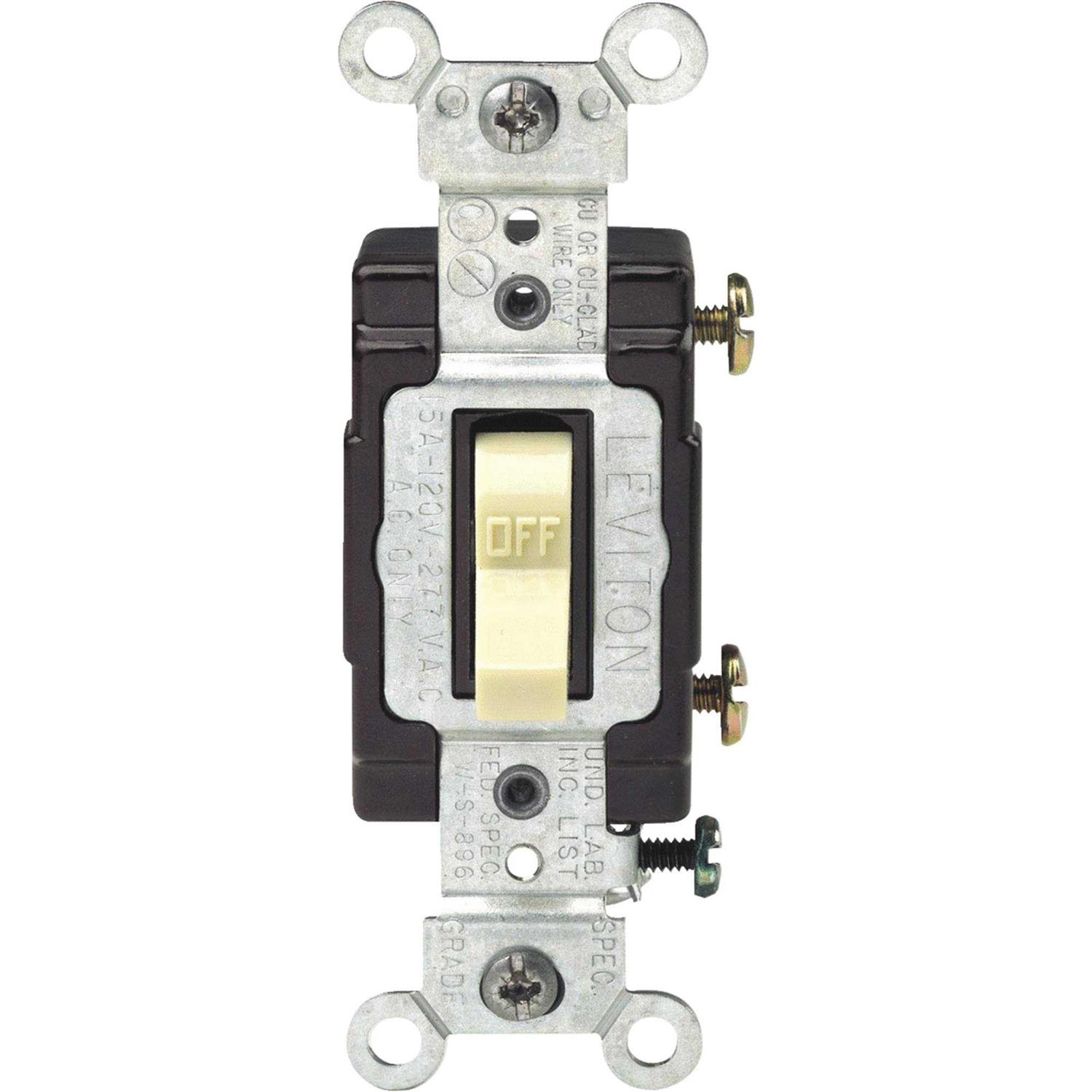 Leviton C21-05501-LHI Toggle Switch 15 A - Cheap Fitting