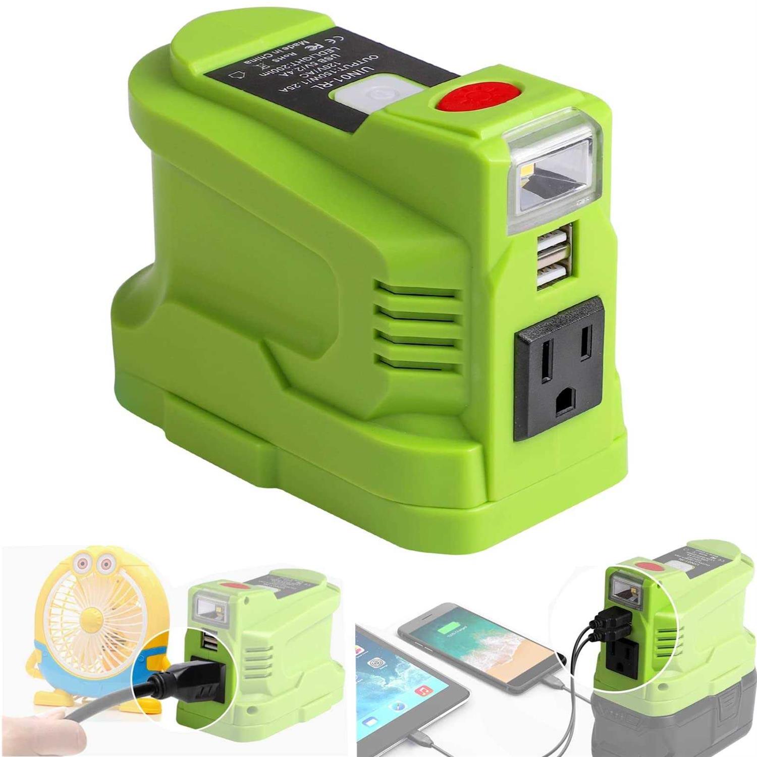 JJXNDO Portable Power Inverter for RYOBI 18V Battery - Cheap Fitting