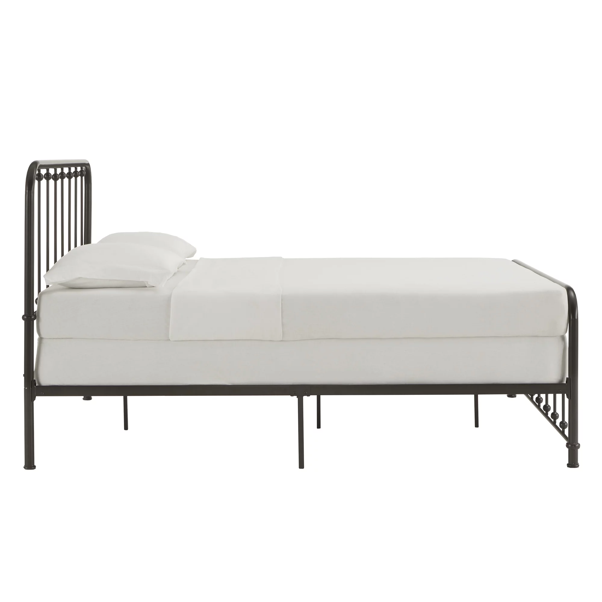 Weston Home Montgomery Spindle Metal Platform Full Bed, White - Cheap Fitting