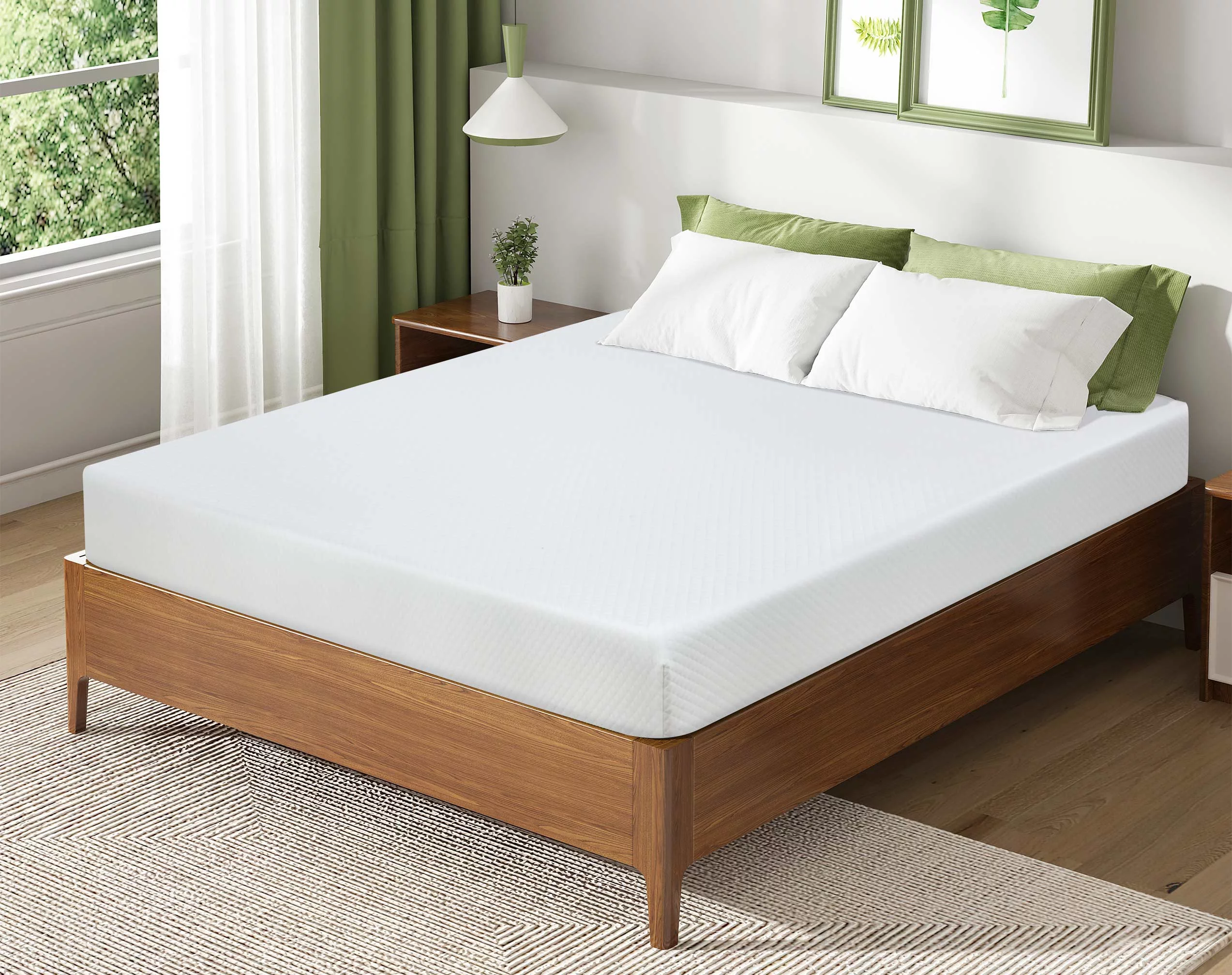 CL.HPAHKL Twin Mattress for Kids, 5/6/8 Inch Cooling Green Tea Memory Mattress in a Box Twin, Medium Firm Mattress Twin Size, Bed in a Box, CertiPUR-US - Cheap Fitting