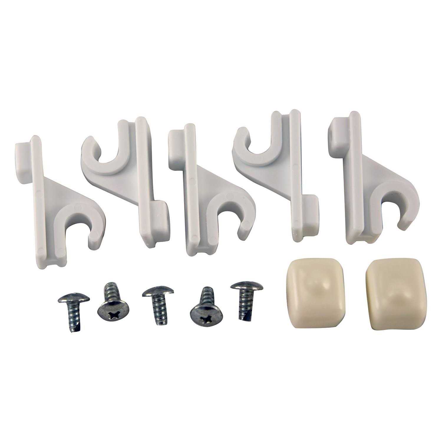 Organized Living Adjustable Pole Clips and Caps - Cheap Fitting