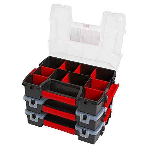 CRAFTSMAN 3-Pack 10-Compartment Plastic Small Parts Organizer CMST60964M - Cheap Fitting