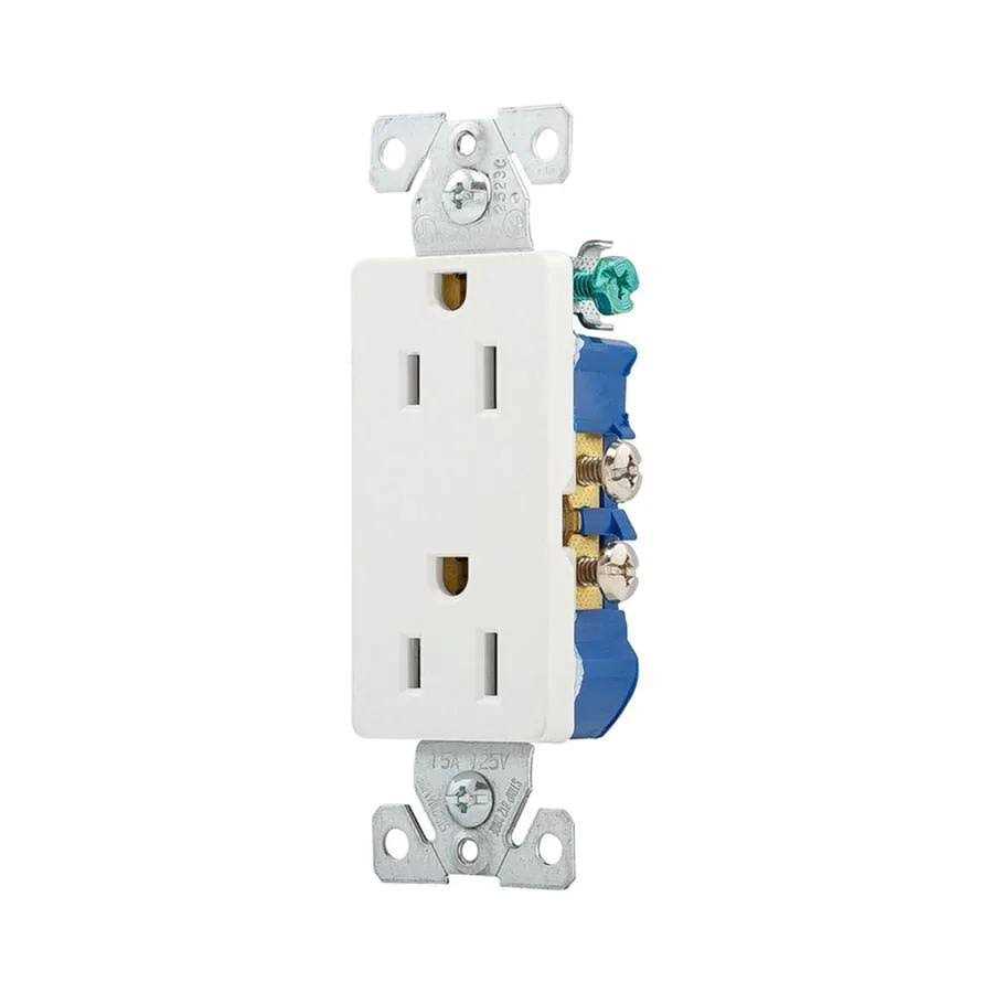 Eaton 15-Amp 125-volt Residential Decorator Outlet 1107W-10-LW - Cheap Fitting