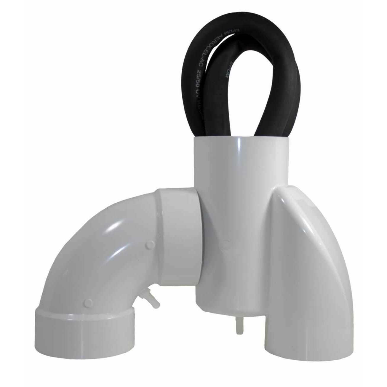 Radon Fan Condensation Bypass w/Transition Fitting - Cheap Fitting