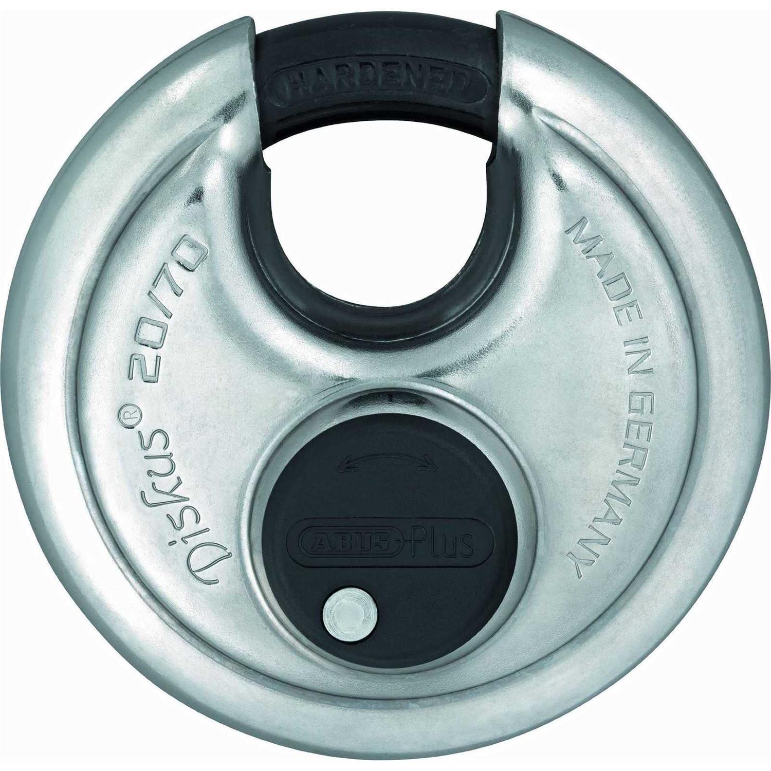 Abus 20/70 Diskus Stainless Steel Padlock - Cheap Fitting